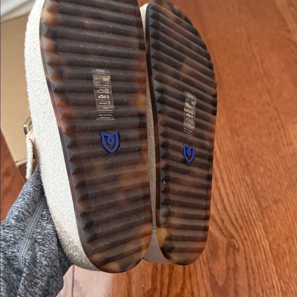 Rothy’s The Buckle Clog in Honeybun Boucle - Picture 2 of 4